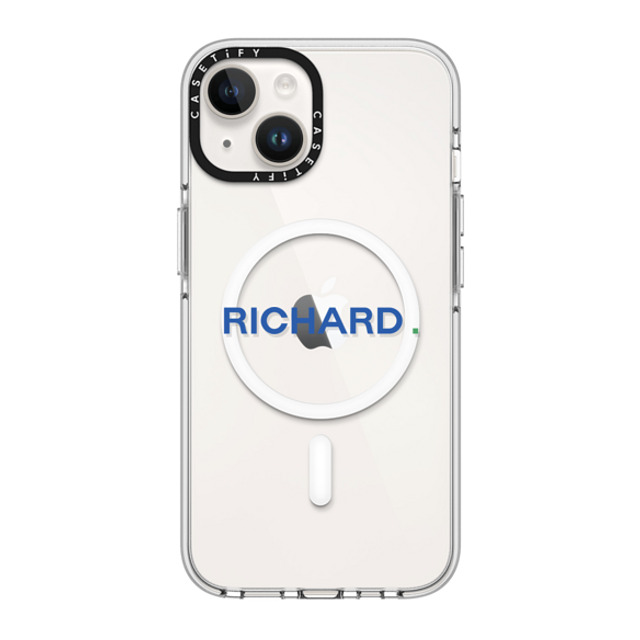 CASETiFY iPhone 14 ケース クリア クリア ケース MagSafe対応 Custom Case - Richard.