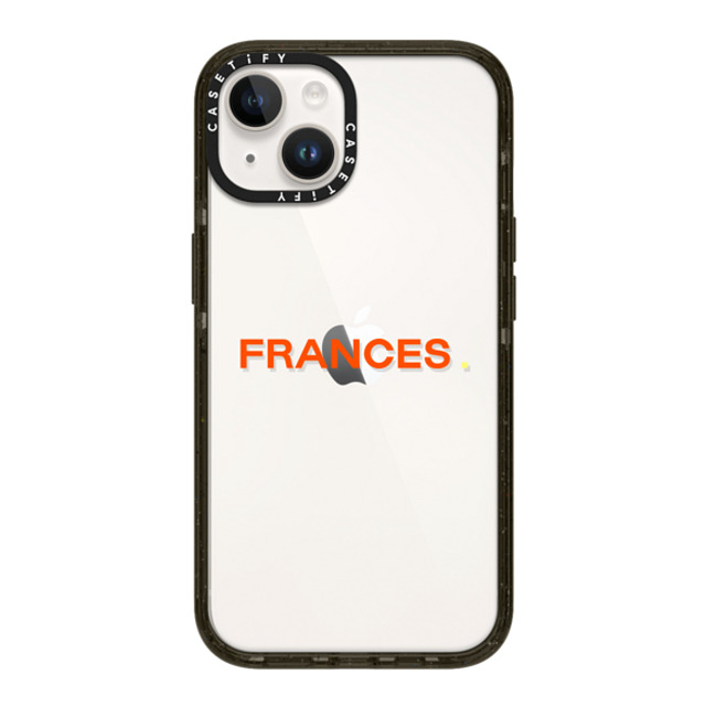 CASETiFY iPhone 14 ケース ブラック インパクトケース Custom Case - Frances.