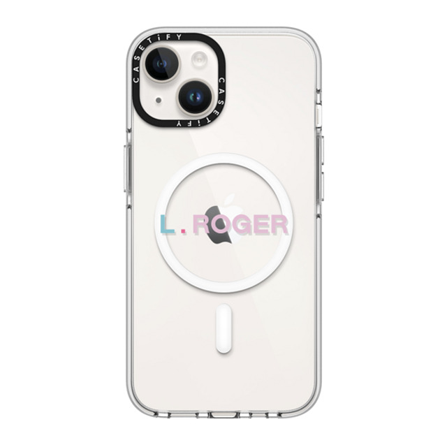 CASETiFY iPhone 14 ケース クリア クリア ケース MagSafe対応 Custom Case - l. Roger