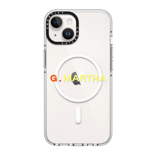 CASETiFY iPhone 14 ケース クリア クリア ケース MagSafe対応 Custom Case - g. Martha