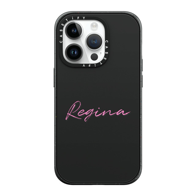 CASETiFY iPhone 14 Pro ケース マットブラック インパクトケース MagSafe対応 Custom Case - Regina