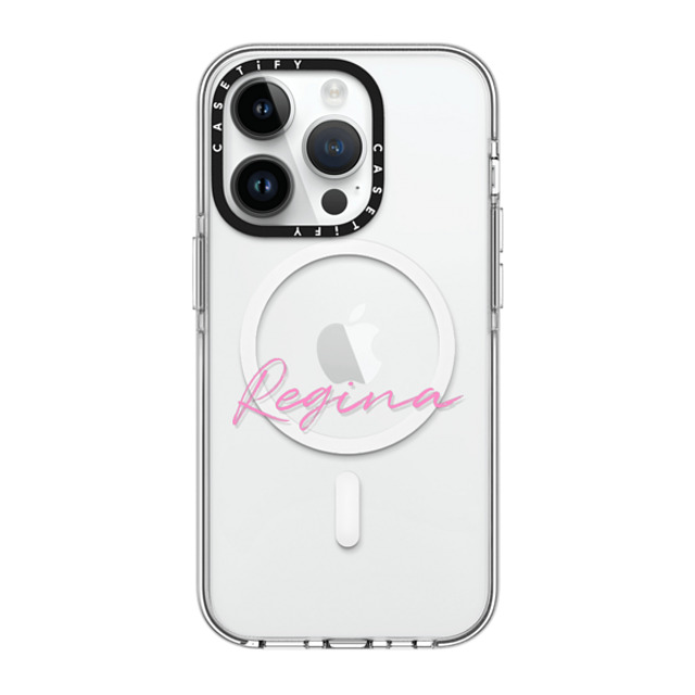 CASETiFY iPhone 14 Pro ケース クリア クリア ケース MagSafe対応 Custom Case - Regina