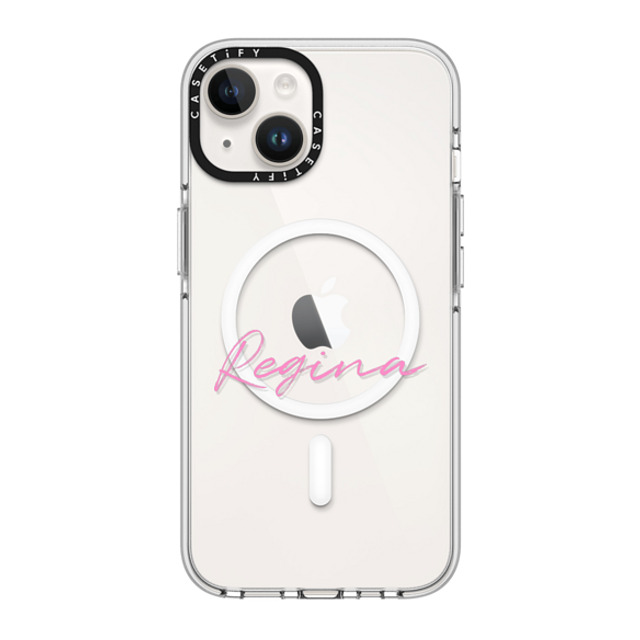 CASETiFY iPhone 14 ケース クリア クリア ケース MagSafe対応 Custom Case - Regina