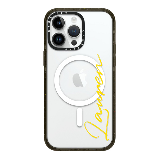 CASETiFY iPhone 14 Pro Max ケース ブラック インパクトケース MagSafe対応 Custom Case - Lauren