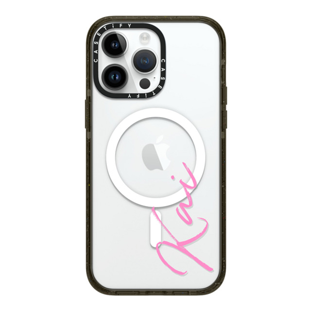 CASETiFY iPhone 14 Pro Max ケース ブラック インパクトケース MagSafe対応 Custom Case - Kai