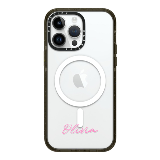 CASETiFY iPhone 14 Pro Max ケース ブラック インパクトケース MagSafe対応 Custom Case - Olivia