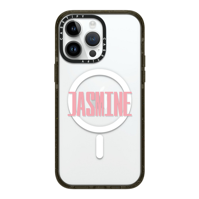 CASETiFY iPhone 14 Pro Max ケース ブラック インパクトケース MagSafe対応 Custom Case - Jasmine