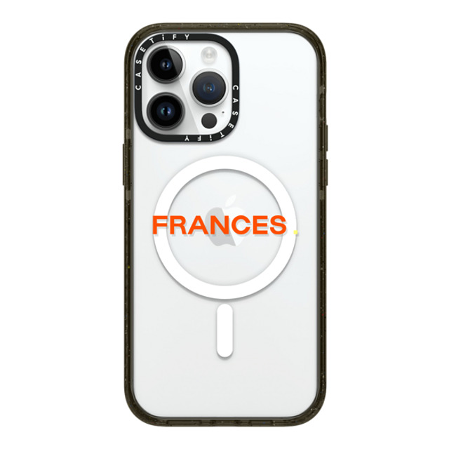 CASETiFY iPhone 14 Pro Max ケース ブラック インパクトケース MagSafe対応 Custom Case - Frances.