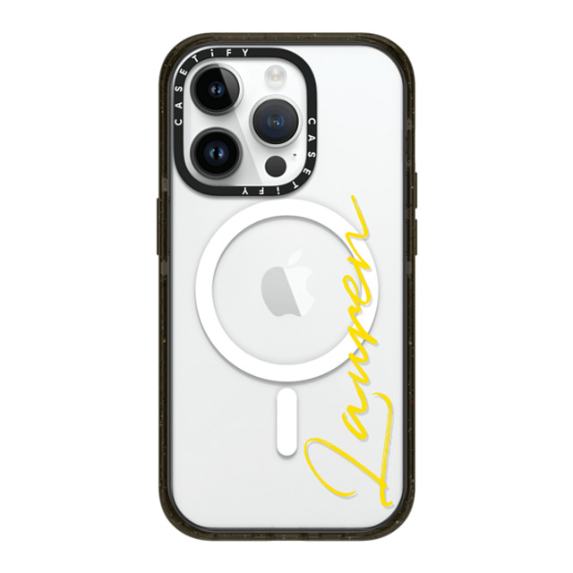 CASETiFY iPhone 14 Pro ケース ブラック インパクトケース MagSafe対応 Custom Case - Lauren