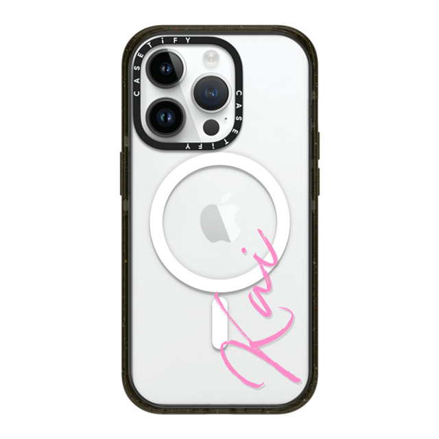 CASETiFY iPhone 14 Pro ケース ブラック インパクトケース MagSafe対応 Custom Case - Kai