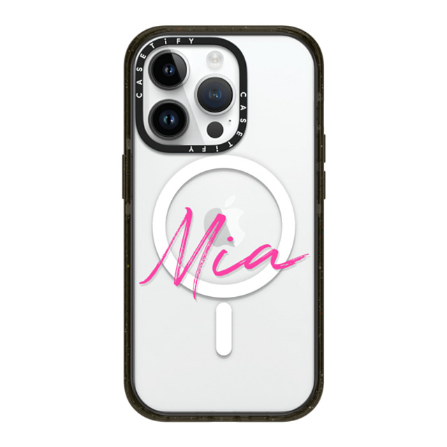 CASETiFY iPhone 14 Pro ケース ブラック インパクトケース MagSafe対応 Custom Case - Mia