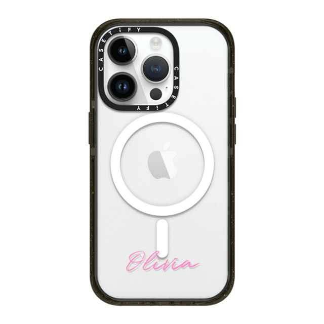 CASETiFY iPhone 14 Pro ケース ブラック インパクトケース MagSafe対応 Custom Case - Olivia