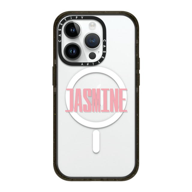 CASETiFY iPhone 14 Pro ケース ブラック インパクトケース MagSafe対応 Custom Case - Jasmine