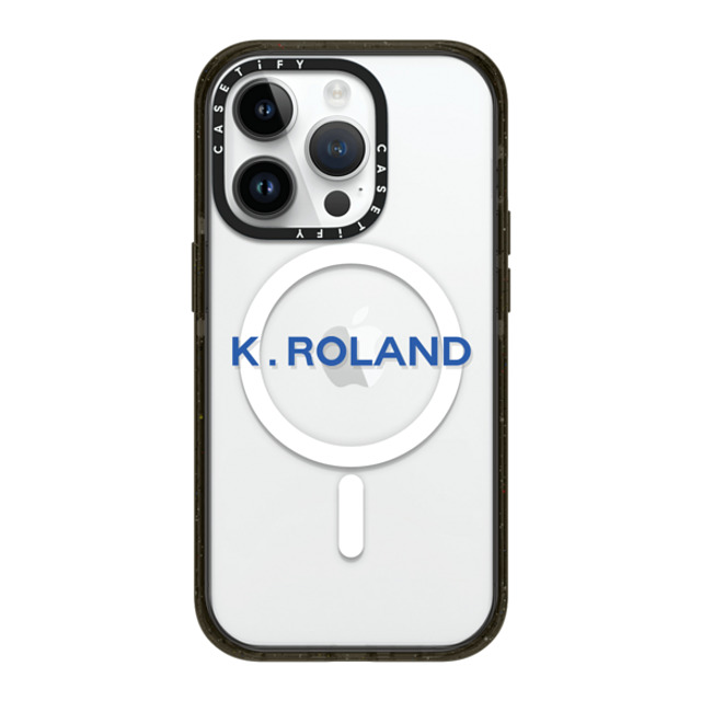 CASETiFY iPhone 14 Pro ケース ブラック インパクトケース MagSafe対応 Custom Case - k. Roland