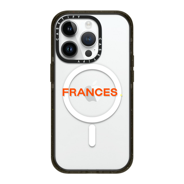 CASETiFY iPhone 14 Pro ケース ブラック インパクトケース MagSafe対応 Custom Case - Frances.