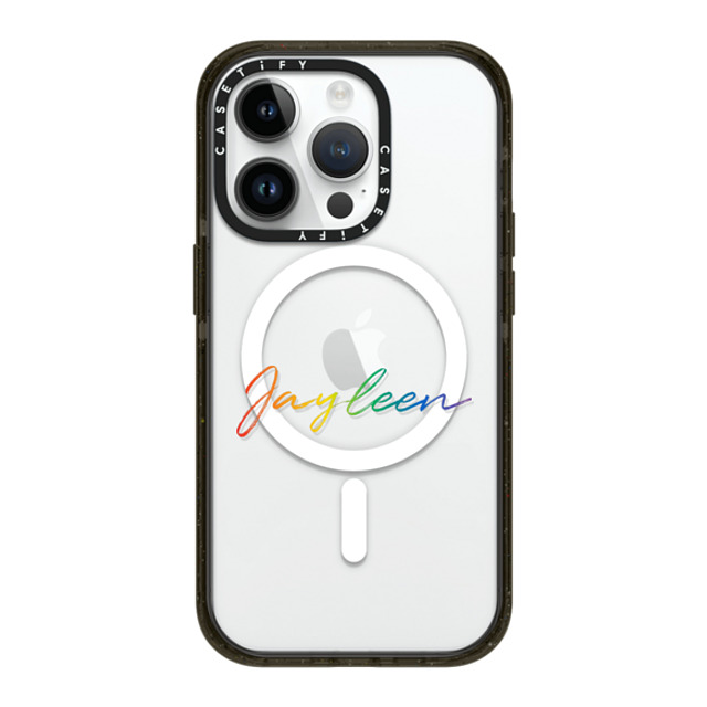 CASETiFY iPhone 14 Pro ケース ブラック インパクトケース MagSafe対応 Custom Case - Jayleen