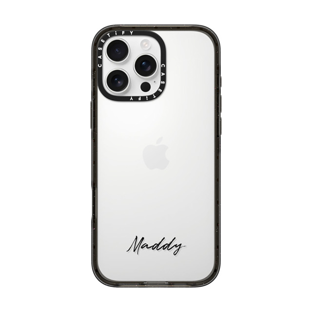 CASETiFY iPhone 16 Pro Max ケース ブラック インパクトケース Custom Case - Maddy