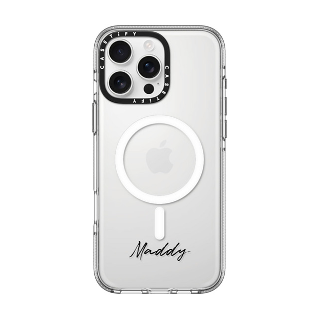 CASETiFY iPhone 16 Pro Max ケース クリア クリア ケース MagSafe対応 Custom Case - Maddy