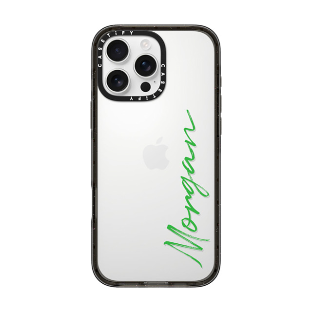 CASETiFY iPhone 16 Pro Max ケース ブラック インパクトケース Custom Case - Morgan