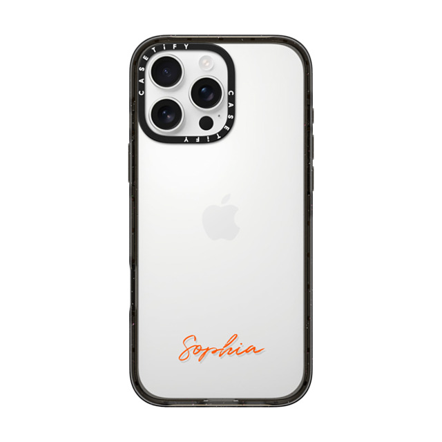 CASETiFY iPhone 16 Pro Max ケース ブラック インパクトケース Custom Case - Sophia