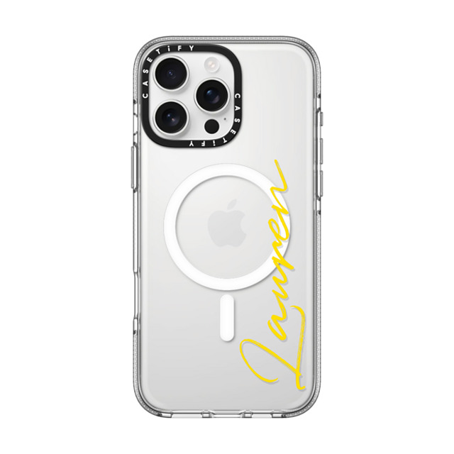 CASETiFY iPhone 16 Pro Max ケース クリア クリア ケース MagSafe対応 Custom Case - Lauren