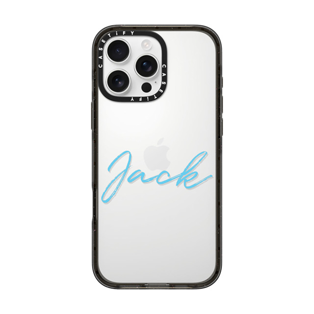 CASETiFY iPhone 16 Pro Max ケース ブラック インパクトケース Custom Case - Jack