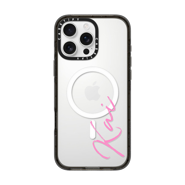 CASETiFY iPhone 16 Pro Max ケース ブラック インパクトケース MagSafe対応 Custom Case - Kai