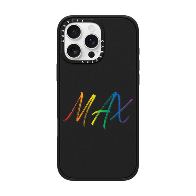 CASETiFY iPhone 16 Pro Max ケース マットブラック インパクトケース MagSafe対応 Custom Case - MAX