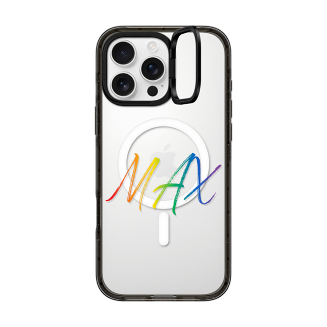 CASETiFY iPhone 16 Pro Max ケース ブラック インパクトリングスタンドケース MagSafe対応 Custom Case - MAX