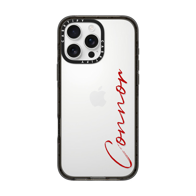 CASETiFY iPhone 16 Pro Max ケース ブラック インパクトケース Custom Case - Connor