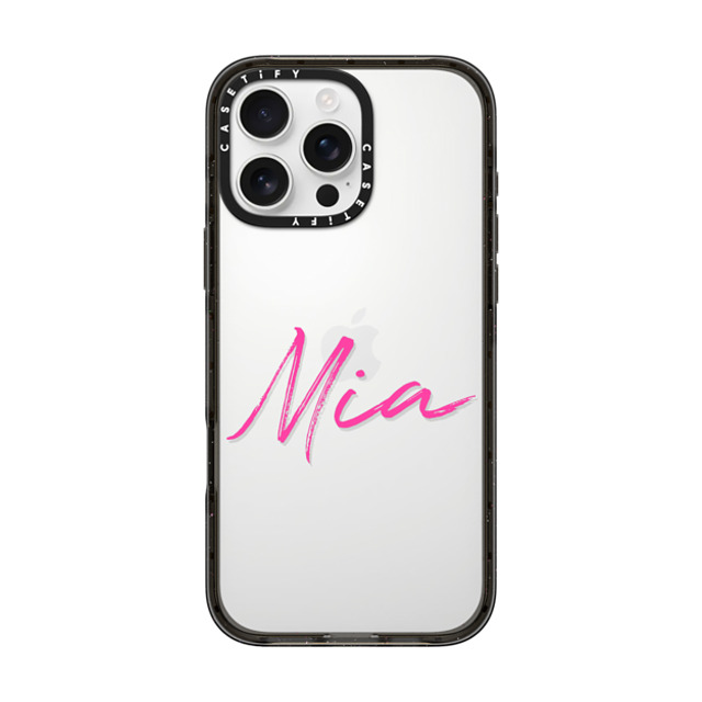 CASETiFY iPhone 16 Pro Max ケース ブラック インパクトケース Custom Case - Mia