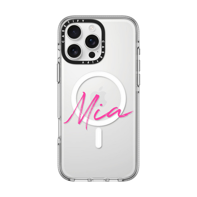 CASETiFY iPhone 16 Pro Max ケース クリア クリア ケース MagSafe対応 Custom Case - Mia