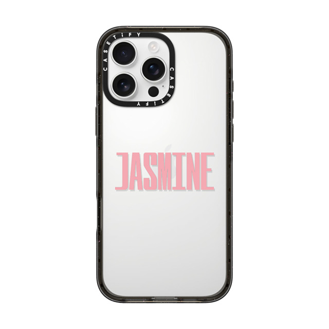 CASETiFY iPhone 16 Pro Max ケース ブラック インパクトケース Custom Case - Jasmine