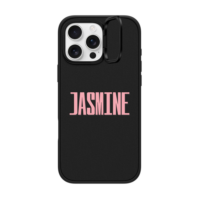 CASETiFY iPhone 16 Pro Max ケース マットブラック インパクトリングスタンドケース MagSafe対応 Custom Case - Jasmine