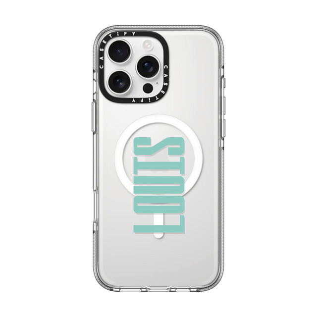 CASETiFY iPhone 16 Pro Max ケース クリア クリア ケース MagSafe対応 Custom Case - Louis