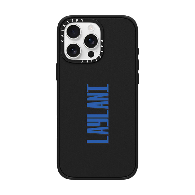 CASETiFY iPhone 16 Pro Max ケース マットブラック インパクトケース MagSafe対応 Custom Case - Laylani