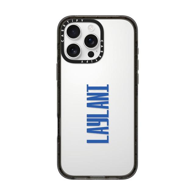 CASETiFY iPhone 16 Pro Max ケース ブラック インパクトケース Custom Case - Laylani