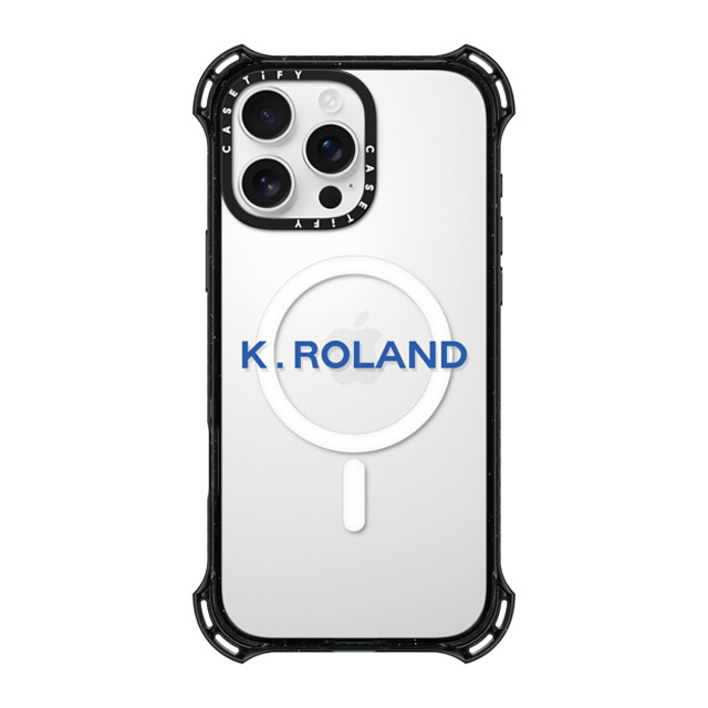 CASETiFY iPhone 16 Pro Max ケース ブラック バウンスケース Custom Case - k. Roland