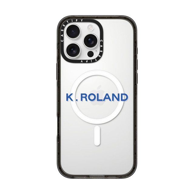 CASETiFY iPhone 16 Pro Max ケース ブラック インパクトケース MagSafe対応 Custom Case - k. Roland