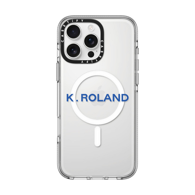 CASETiFY iPhone 16 Pro Max ケース クリア クリア ケース MagSafe対応 Custom Case - k. Roland