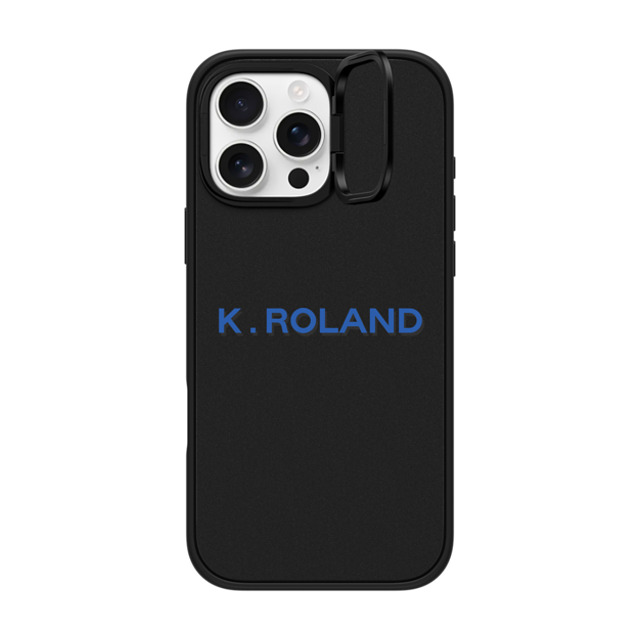 CASETiFY iPhone 16 Pro Max ケース マットブラック インパクトリングスタンドケース MagSafe対応 Custom Case - k. Roland