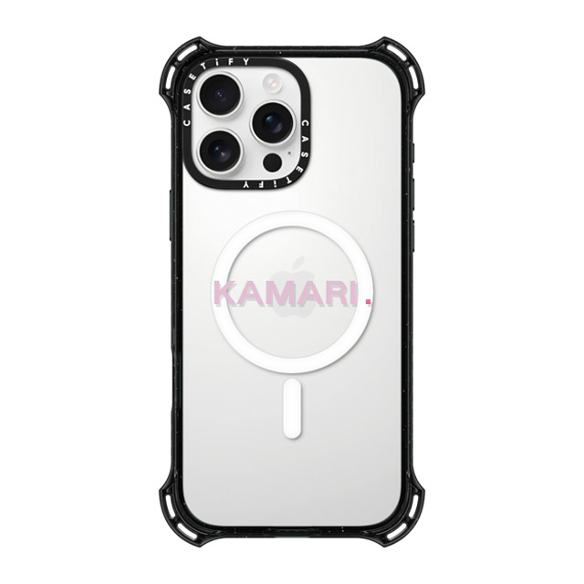 CASETiFY iPhone 16 Pro Max ケース ブラック バウンスケース Custom Case - Kamari.