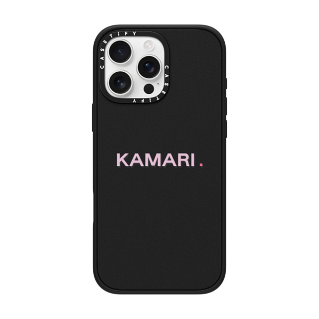 CASETiFY iPhone 16 Pro Max ケース マットブラック インパクトケース MagSafe対応 Custom Case - Kamari.