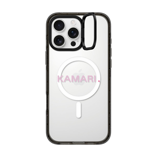 CASETiFY iPhone 16 Pro Max ケース ブラック インパクトリングスタンドケース MagSafe対応 Custom Case - Kamari.