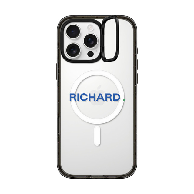 CASETiFY iPhone 16 Pro Max ケース ブラック インパクトリングスタンドケース MagSafe対応 Custom Case - Richard.