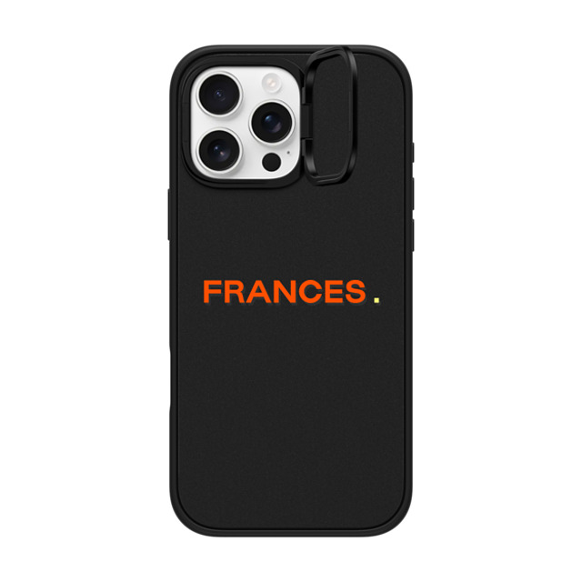 CASETiFY iPhone 16 Pro Max ケース マットブラック インパクトリングスタンドケース MagSafe対応 Custom Case - Frances.