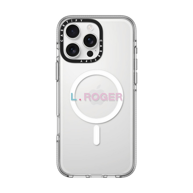 CASETiFY iPhone 16 Pro Max ケース クリア クリア ケース MagSafe対応 Custom Case - l. Roger