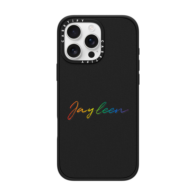 CASETiFY iPhone 16 Pro Max ケース マットブラック インパクトケース MagSafe対応 Custom Case - Jayleen