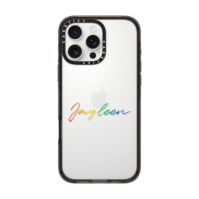 CASETiFY iPhone 16 Pro Max ケース ブラック インパクトケース Custom Case - Jayleen