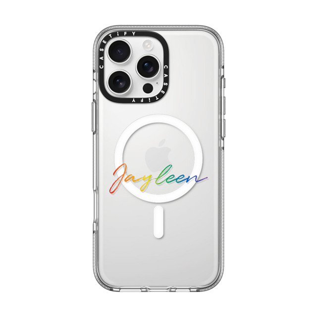 CASETiFY iPhone 16 Pro Max ケース クリア クリア ケース MagSafe対応 Custom Case - Jayleen